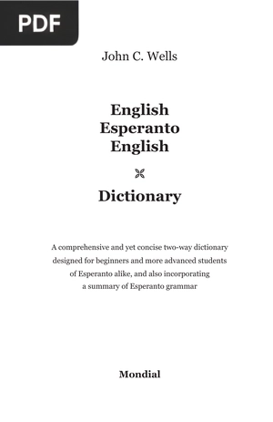 Esperanto - Dictionary