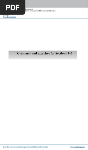 Grammar and exercises