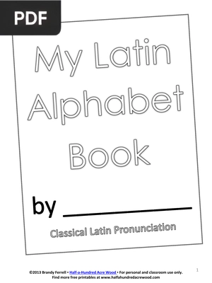 My Latin Alphabet Coloring Book