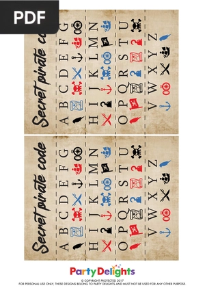 Pirate Party Printables - Alphabet