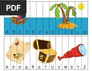 Pirate Alphabet Puzzles