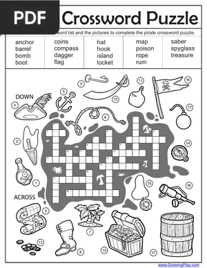 Pirate Crossword Puzzle