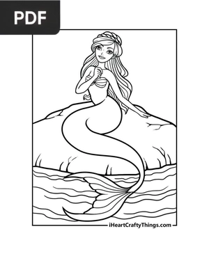 Magical Mermaid Coloring Pages