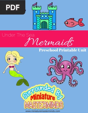 Under The Sea Mermaid Free Printable Basic Concept Book