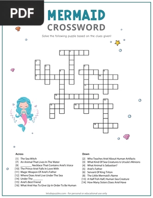 Mermaid Crossword