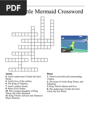 The Little Mermaid Crossword