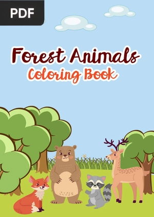 Forest Animals Coloring Book