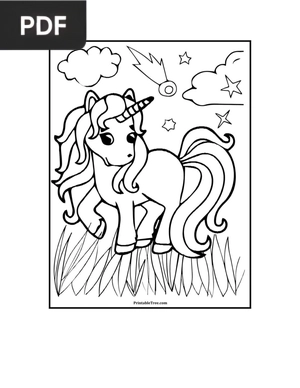 Printable Unicorn Coloring Pages