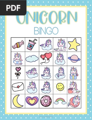 Unicorn Bingo