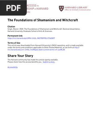 The Foundations of Shamanism and Witchcraft