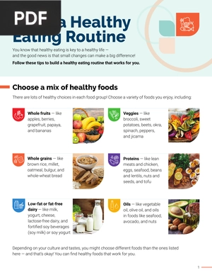 Build a Healthy Eating Routine
