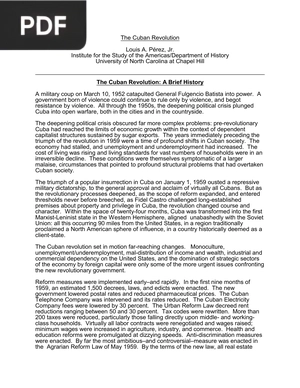 The Cuban Revolution