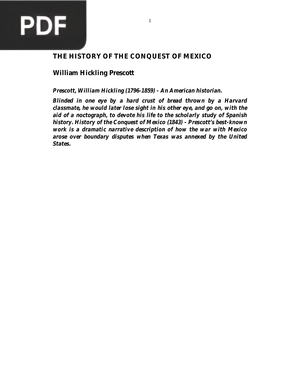 The history of the Conquest of Mexico