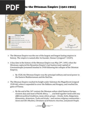 Introduction to the Ottoman Empire