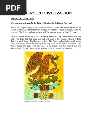 The Aztec Civilization