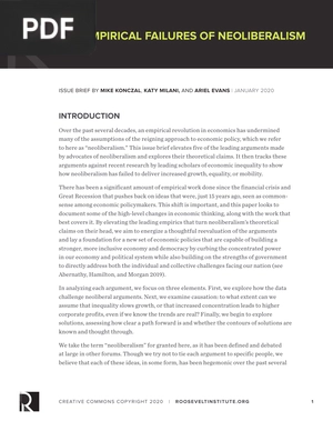 The empirical failures of neoliberalism