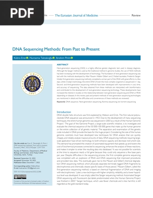 DNA Sequencing Methods: From Past to Present
