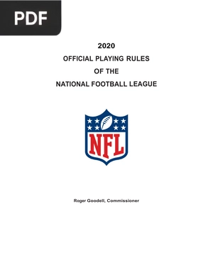 Official Playing Rules of the National Football League