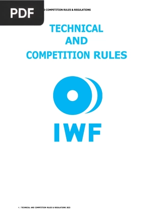 Technical and competition rules
