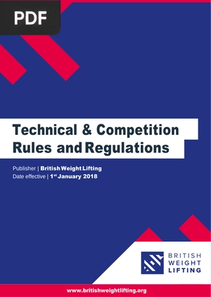 Technical & Competition Rules and Regulations