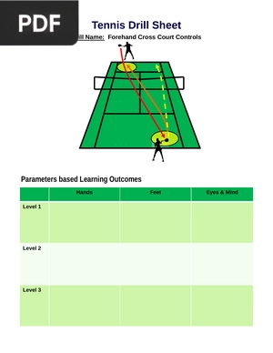 Tennis Drill Sheet