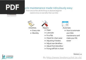 Bicycle maintenance made ridiculously easy