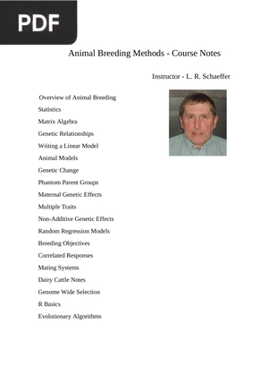 Animal Breeding Methods - Course Notes