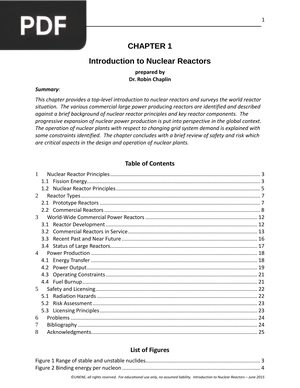 Introduction to Nuclear Reactors