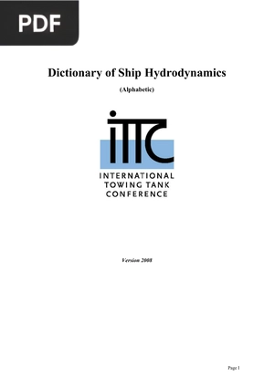 Dictionary of Ship Hydrodynamics