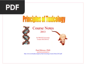 Principles of Toxicology