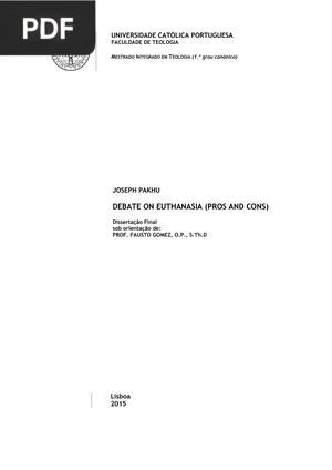 Debate on euthanasia (pros and cons)