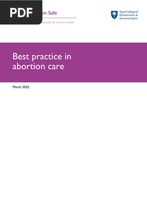 Best practice in abortion care