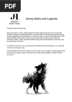 The Black Dog of Bouley Bay (Article)