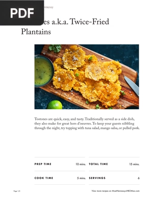 Twice-Fried Plantains - Tostones