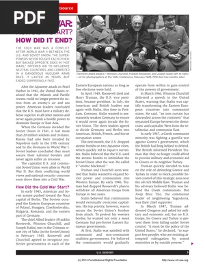 The Cold War: How did it Star? How did it End? (Article)