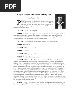 Dialogue Between a Priest and a Dying Man