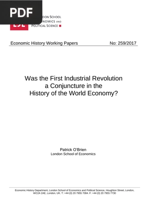 Was the First Industrial Revolution a Conjuncture in the History of the World Economy?