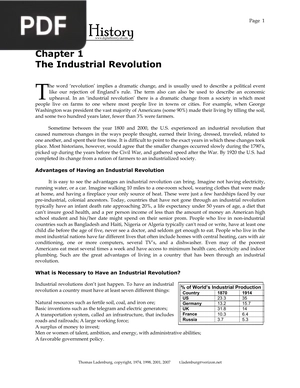 The Industrial Revolution (Article)