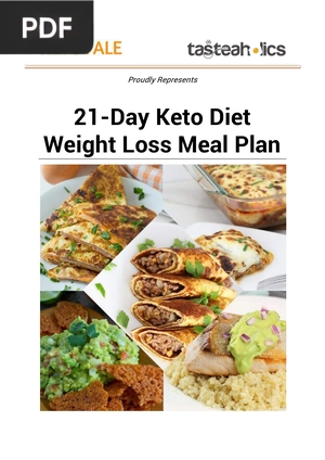 21-Day Keto Diet. Weight Loss Meal Plan