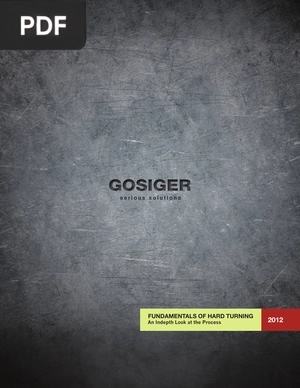 Fundamentlas of Hard Turning