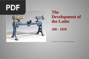 The Development of the Lathe 200 - 1850