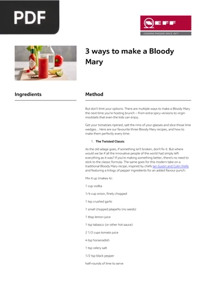 3 Ways to make a BloodyMary