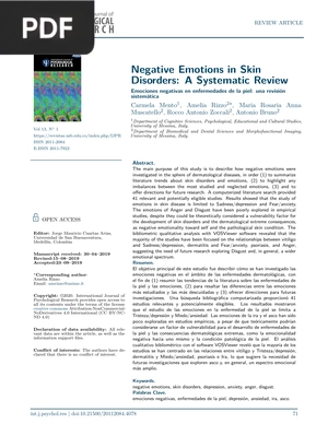 Negative Emotions in Skin Disorders-A Systematic Review