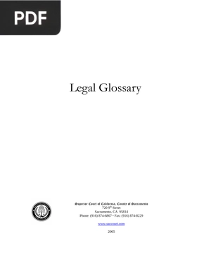 Legal Glossary