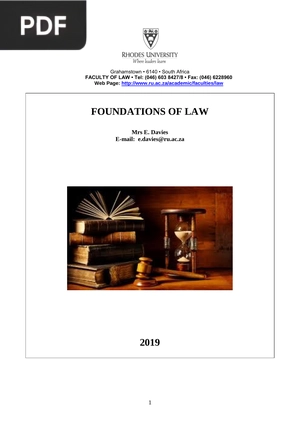 Foundations of Law