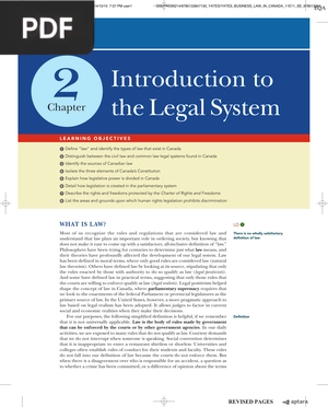 Introduction to the Legal System