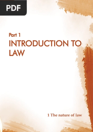 Introduction to Law (Article)