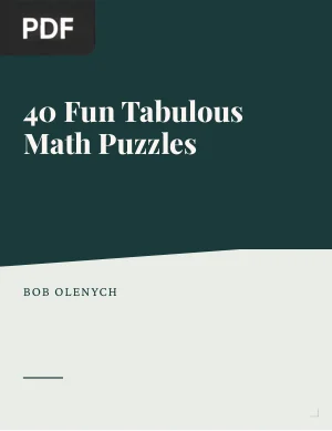 40 Fun Tabulous Math Puzzles