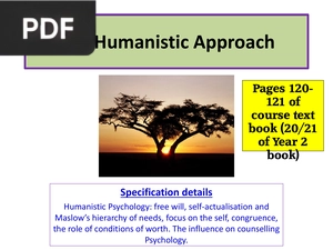 The Humanistic Approach