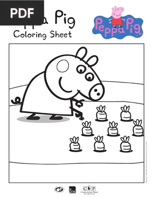 Peppa Pig coloring sheet
